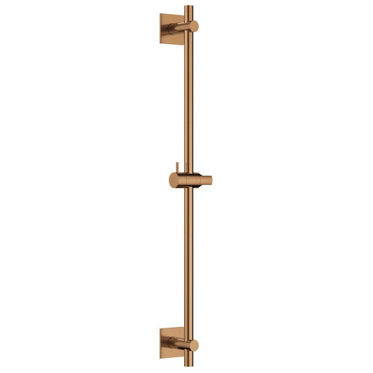 Flova Slide Rail – Square Plate – Brushed Bronze - BRO-LVSS-SQ - Bathroom Shack