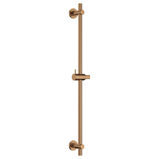 Flova Slide Rail – Round Plate – Brushed Bronze - BRO-LVSS - Bathroom Shack