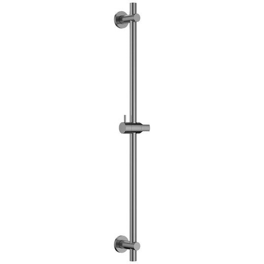 Flova Slide Rail – Round Plate – Gun Metal - GM-LVSS - Bathroom Shack