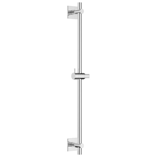 Flova Slide Rail – Square Plate – Diamond Chrome - LVSS-SQ - Bathroom Shack