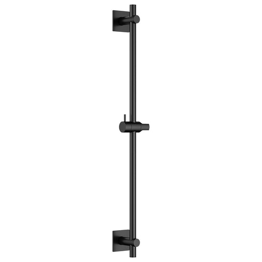 Flova Slide Rail – Square Plate – Matt Black - MB-LVSS-SQ - Bathroom Shack