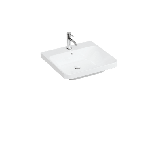 Britton Dalston 600mm Basin - 1TH - White - DAL060 - Bathroom Shack