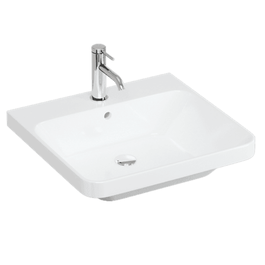 Britton Dalston 500mm Basin - 1TH - White - DAL050 - Bathroom Shack