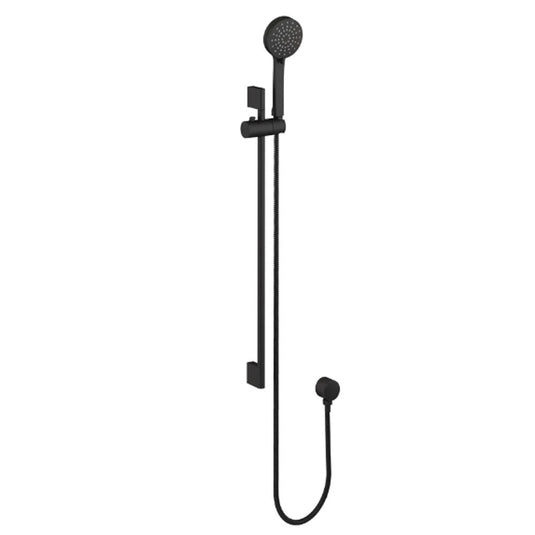 Britton Hoxton Slide Rail Kit with Outlet Elbow - Matt Black - Bathroom Shack