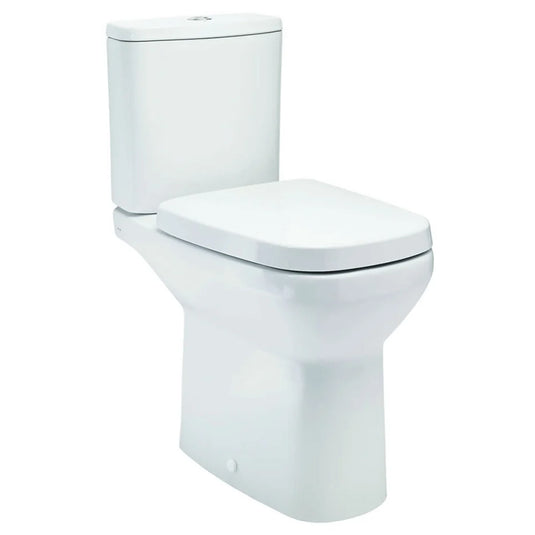 Britton Open Back Close Coupled Toilet - White - MYCCTW - Bathroom Shack