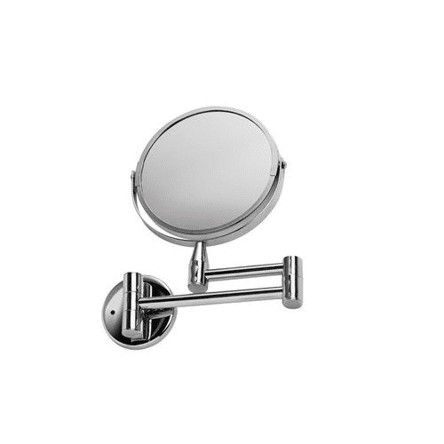 Croydex Britannia Small Round Magnifying Mirror - Chrome - Bathroom Shack