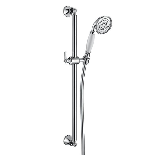 Flova Liberty Slide Rail Kit with Single Function Handset - Chrome LISFSS - Bathroom Shack