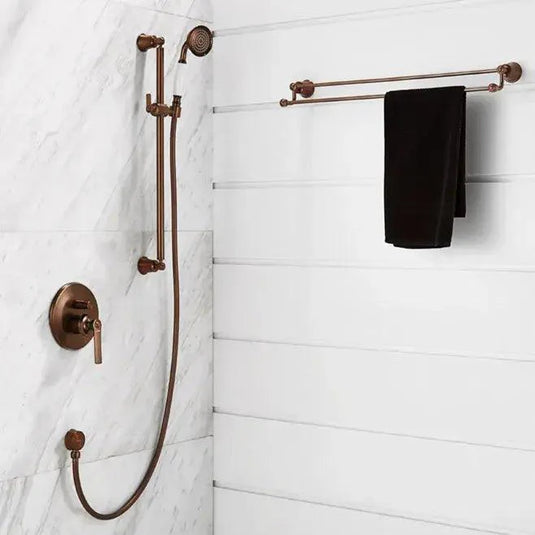 Flova Liberty Slide Rail Kit with Single Function Handset - Oil Rubbed Bronze LISFSS-ORB - Bathroom Shack