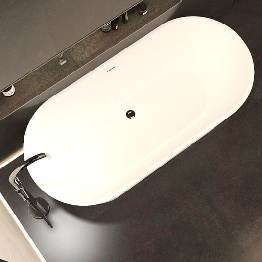 Imex Arco Slim 1700 x 800 Freestanding Bath Including Chrome Overflow and Pop Up Bath Waste - PB106SLIM