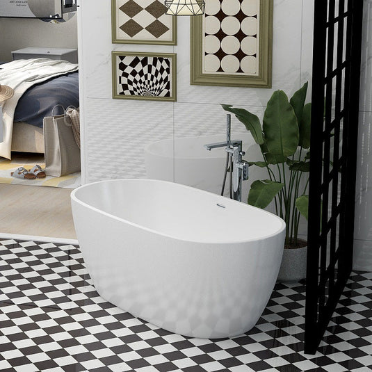 Imex Duro 1500 x 710 Freestanding Bath - Includes Chrome Overflow and Pop Up Bath Waste - PB1017A