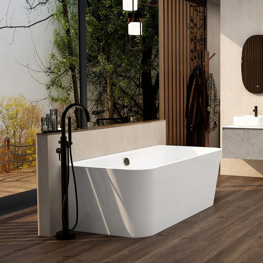 Imex Ravine 1700 x 810 Back To Wall Freestanding Style Bath (Waste Not Included) - PB1016B