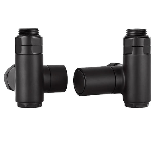 JTP Dual Fuel Radiator Valve - Matt Black - Bathroom Shack