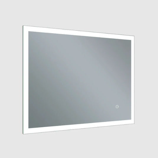 JTP Image Rectangular LED Illuminated Bathroom Mirror 600mm H x 800mm W - Chrome - Bathroom Shack