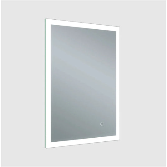 JTP Image Rectangular LED Illuminated Bathroom Mirror 700mm H x 500mm W - Chrome - Bathroom Shack