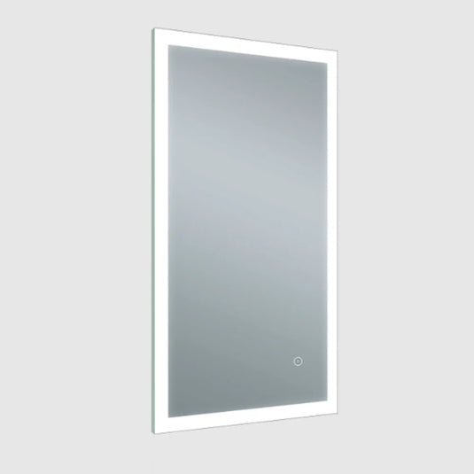 JTP Image Rectangular LED Illuminated Bathroom Mirror 800mm H x 450mm W - Chrome - Bathroom Shack
