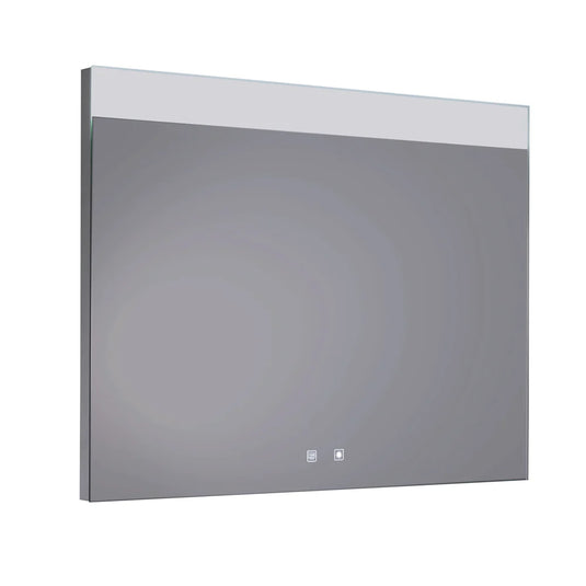 JTP Radiant Rectangular LED Illuminated Bathroom Mirror 600mm H x 800mm W - Chrome - Bathroom Shack