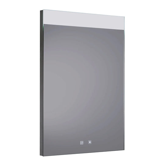 JTP Radiant Rectangular LED Illuminated Bathroom Mirror 700mm H x 500mm W - Chrome - Bathroom Shack