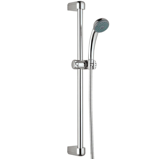 JTP Ruby Shower Rail Kit Single Function Handset - Chrome - Bathroom Shack