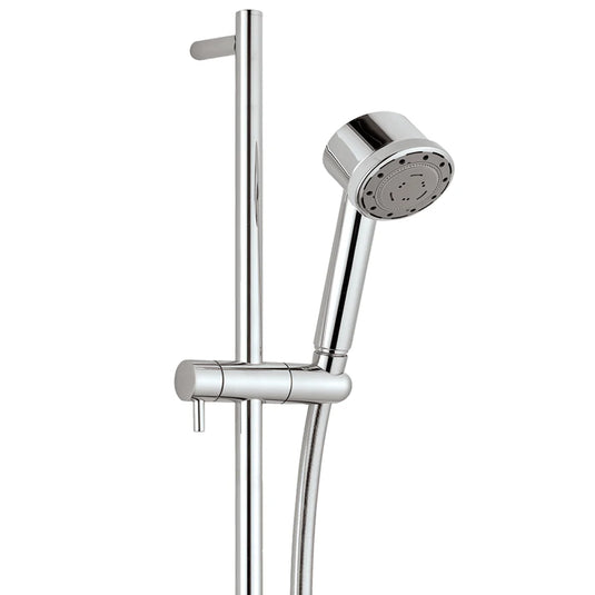 JTP Techno Slide Rail with Multi Function Shower Handle and Shower Hose - Chrome - Bathroom Shack