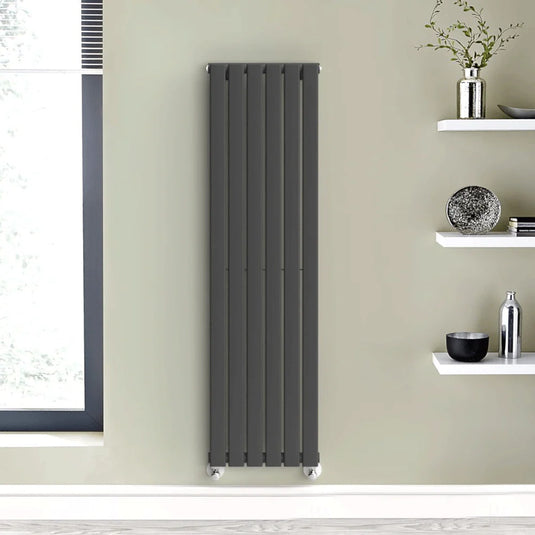 Kartell Boston Designer Radiator 1600mm H x 410mm W - Anthracite - Bathroom Shack