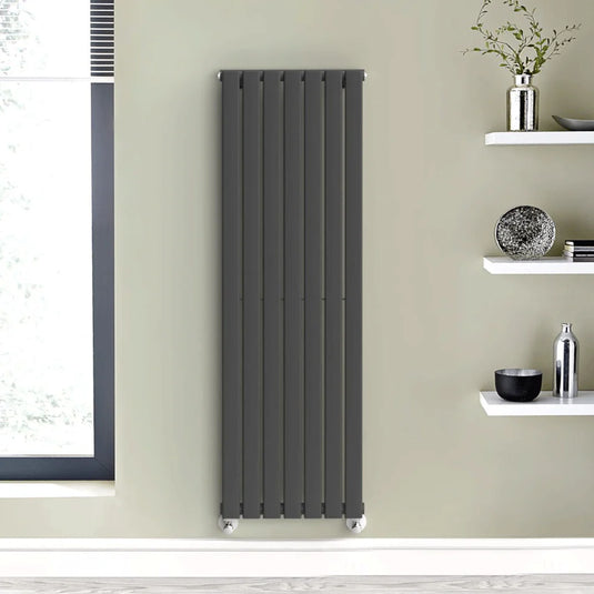 Kartell Boston Designer Radiator 1600mm H x 480mm W - Anthracite - Bathroom Shack