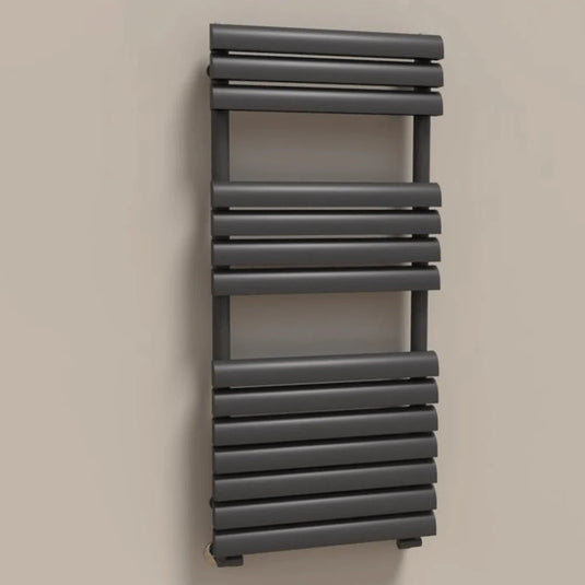 Kartell Venetian Designer Heated Towel Rail 1100mm H x 500mm W - Matt Anthracite - Bathroom Shack