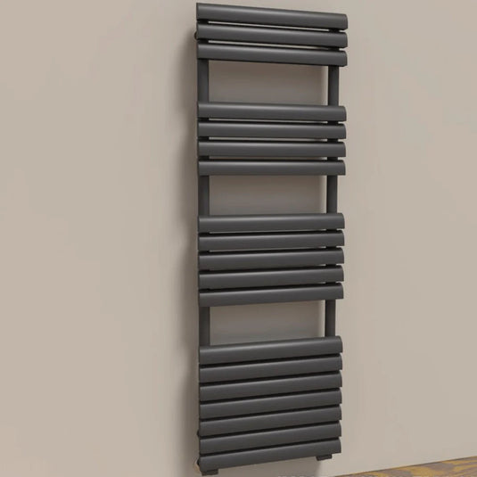 Kartell Venetian Designer Heated Towel Rail 1500mm H x 500mm W - Matt Anthracite - Bathroom Shack