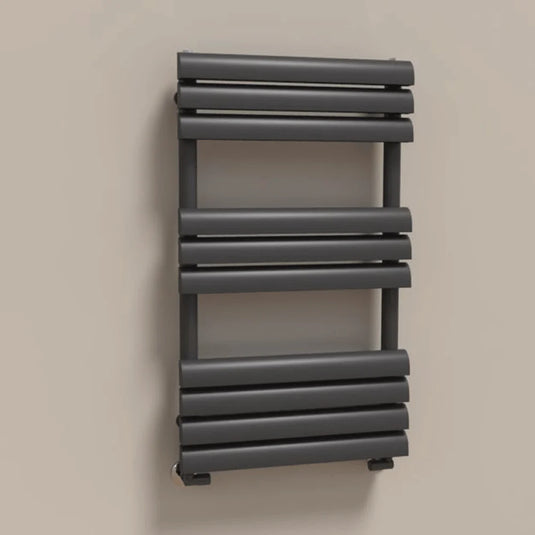 Kartell Venetian Designer Heated Towel Rail 850mm H x 500mm W - Matt Anthracite - Bathroom Shack