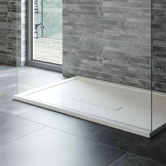 Kudos Connect 2 1700 x 700mm Rectangle Shower Tray with waste - White - Bathroom Shack