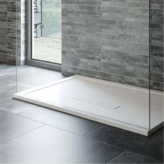 Kudos Connect 2 1700 x 800mm Rectangular Slimline Shower Tray with waste - White - Bathroom Shack