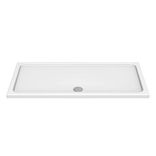 Kudos Kstone 1700 x 700mm Anti-slip Rectangle Shower Tray - White - Bathroom Shack