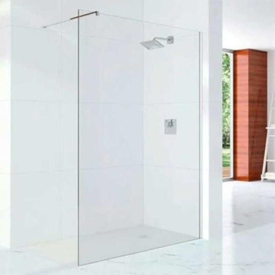 Merlyn 10 Series 1200mm Shower Wall with Wall Profile Only - Chrome - S10SW1200 - Bathroom Shack