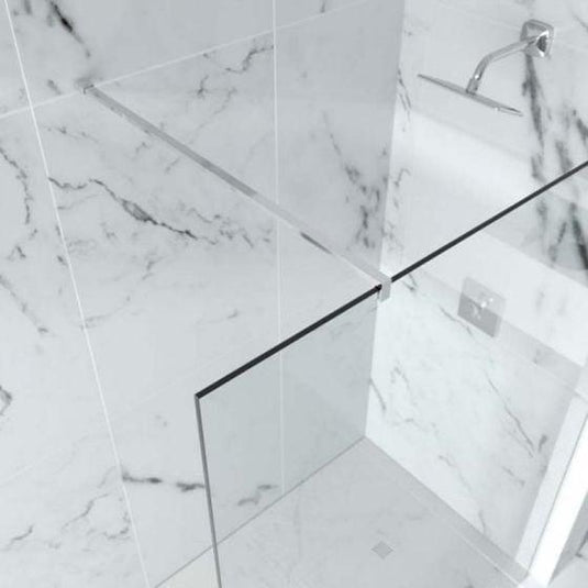 Merlyn 10 Series 1200mm Shower Wall with Wall Profile Only - Chrome - S10SW1200 - Bathroom Shack