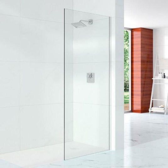Merlyn 10 Series 900mm Shower Wall with Wall Profile Only - Chrome - S10SW900 - Bathroom Shack