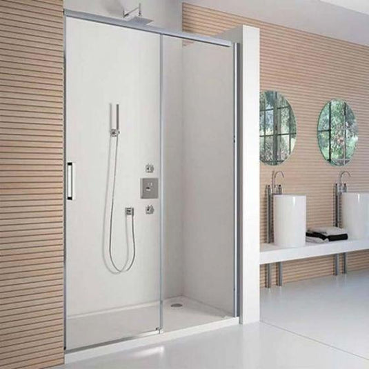 Merlyn 8 Series 1200mm Frameless Sliding Shower Door - Chrome - A0920DH - Bathroom Shack