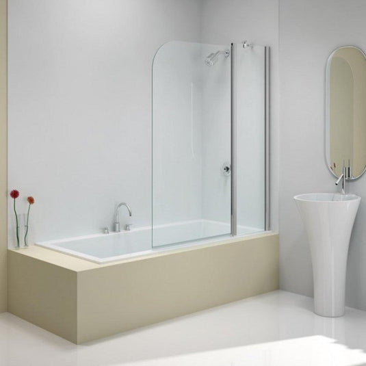 Merlyn Ionic 2 Panel Folding Curved Bath Screen 900 x 1500mm - MB3A - Bathroom Shack