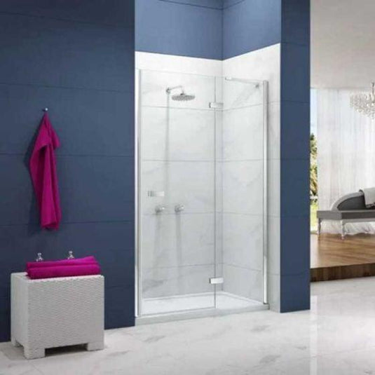 Merlyn Ionic Essence 900mm Frameless Hinge & Recess Inline Shower Door - Chrome - A0111D0 - Bathroom Shack