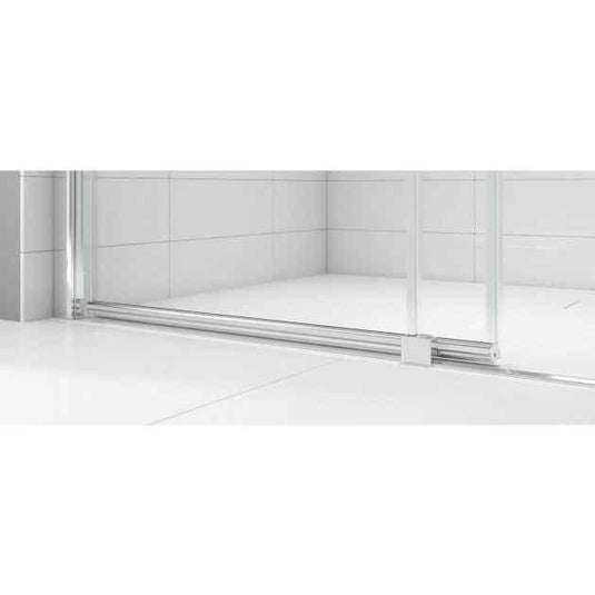 Merlyn Ionic Express 1400mm Low Level Sliding Shower Door - Left Hand - Chrome - A0303LH - Bathroom Shack