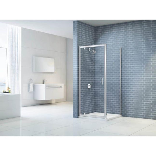 Merlyn IQ 800mm Pivot Shower Door - Chrome - KAP80 - Bathroom Shack