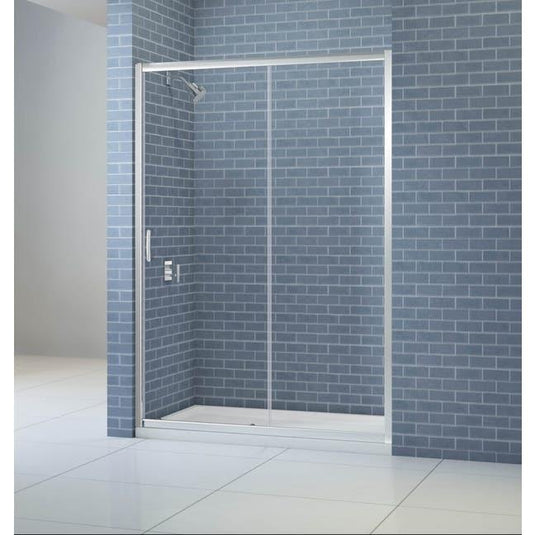 Merlyn IQ 1100mm Sliding Shower Door - Chrome - KAS11 - Bathroom Shack