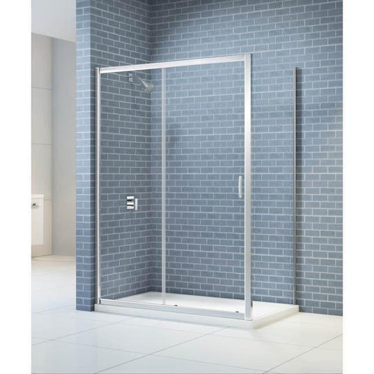 Merlyn IQ 1100mm Sliding Shower Door - Chrome - KAS11 - Bathroom Shack