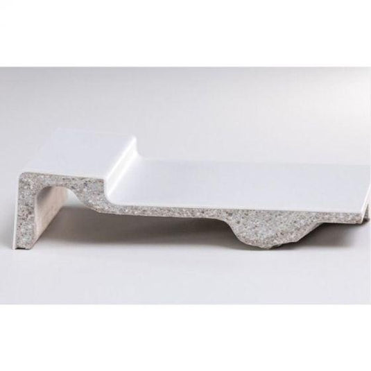 Merlyn MStone 1100 x 760mm Rectangular Shower Tray with 90mm Fast Flow Waste - White - D1176RT - Bathroom Shack
