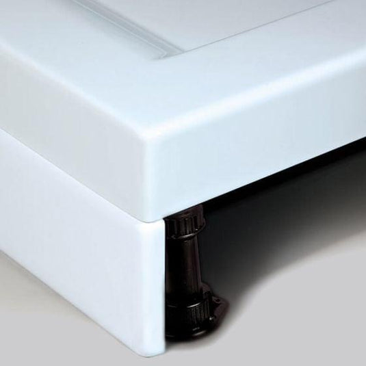 Merlyn MStone 1400 x 800mm Rectangular Shower Tray with 90mm Fast Flow Waste - White - D148RT - Bathroom Shack