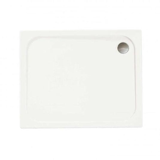 Merlyn MStone 1500 x 700mm Rectangular Shower Tray with 90mm Fast Flow Waste - White - D157RT - Bathroom Shack