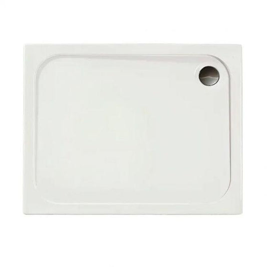 Merlyn Touchstone 1400 x 760mm Rectangular Shower Tray Without Waste - White - S1476RTTO - Bathroom Shack