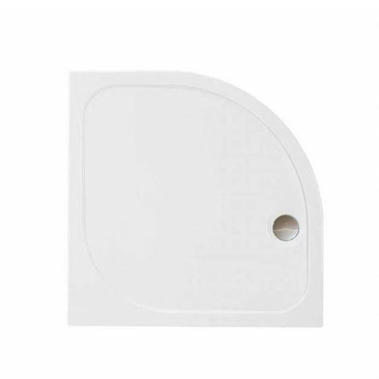 Merlyn Touchstone 800 x 800mm Quadrant Shower Tray Without Waste - White - S80QTO - Bathroom Shack