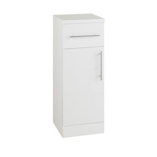 Oceana Arctic 300mm Drawer Line Base Unit - Gloss White - Bathroom Shack