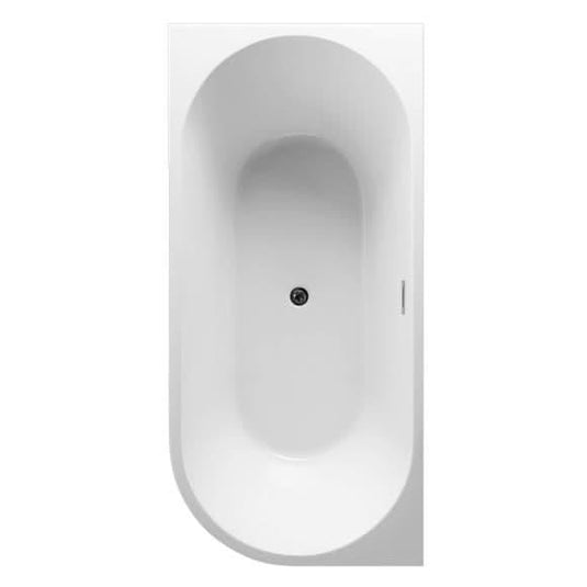 Oceana Barmouth 1600mm J Shape Freestanding Bath (LH) - Bathroom Shack
