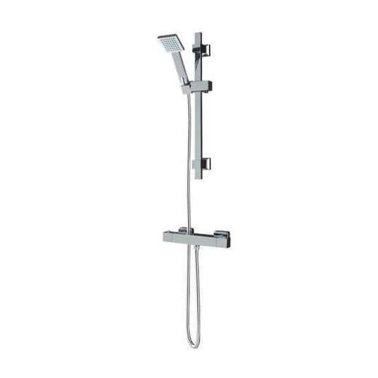 Oceana Blox Thermostatic Bar Shower Valve with Sliding Rail Kit - Bathroom Shack