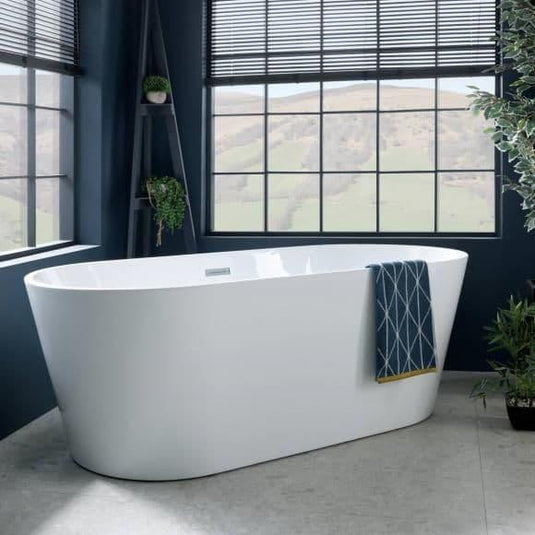 Oceana Caswell 1700mm Freestanding Double Ended Bath - Bathroom Shack